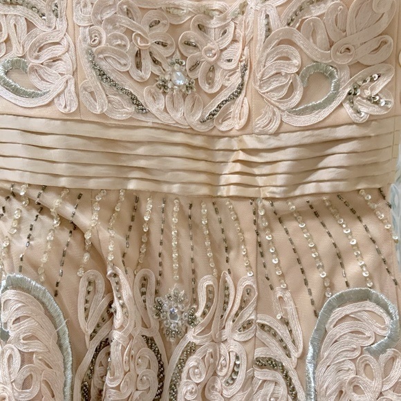 SUE WONG Nocturne Collection Formal Beaded Gown for Wedding, Red Carpet, Rare - Picture 11 of 12